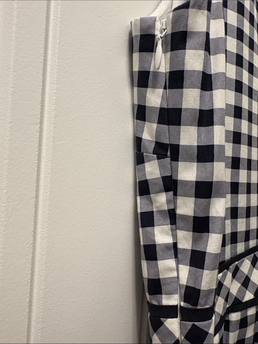 Talbots Black and White Gingham Fit-and-Flare Dress - Picture 6 of 9